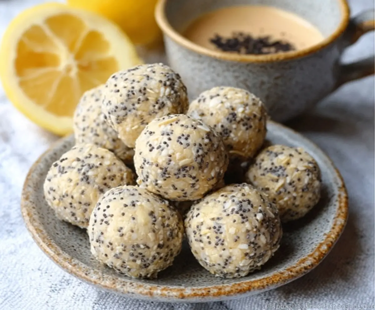 Easy Lemon Poppy Seed Energy Bites