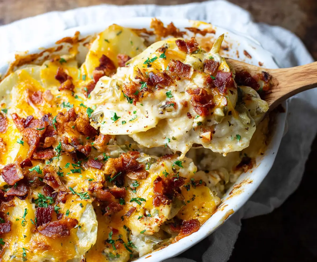 Creamy Loaded Scalloped Potatoes