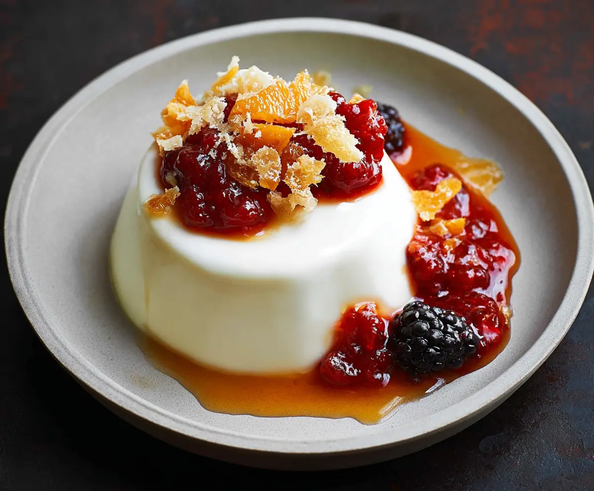 Creamy Orange Blossom Honey Panna Cotta