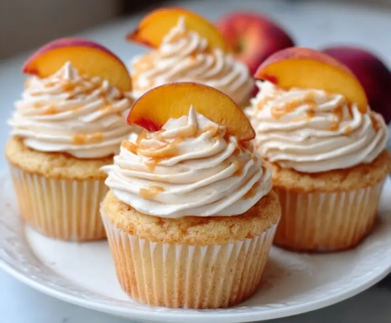 Peach Bellini Cupcakes