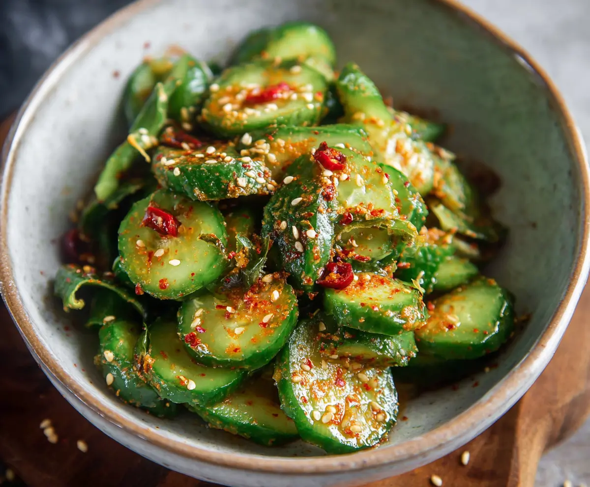 Easy Spicy Cucumber Salad Recipe