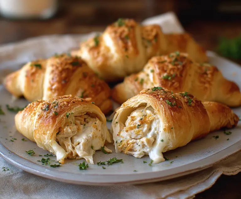 Chicken Alfredo Stuffed Crescents