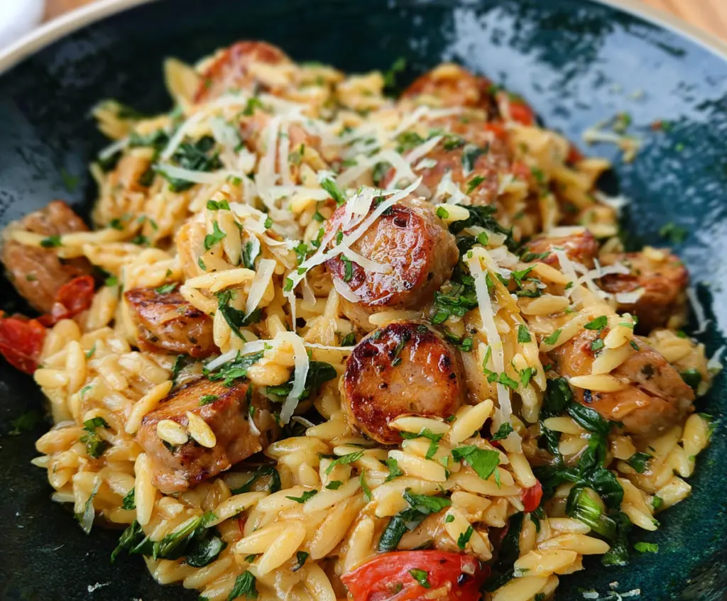 Chicken Sausage Orzo