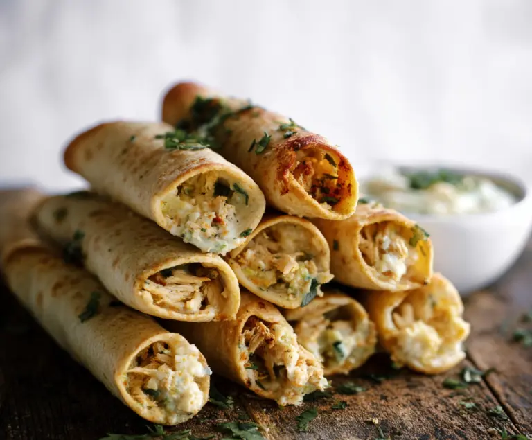 Dill Pickle Ranch Chicken Taquitos