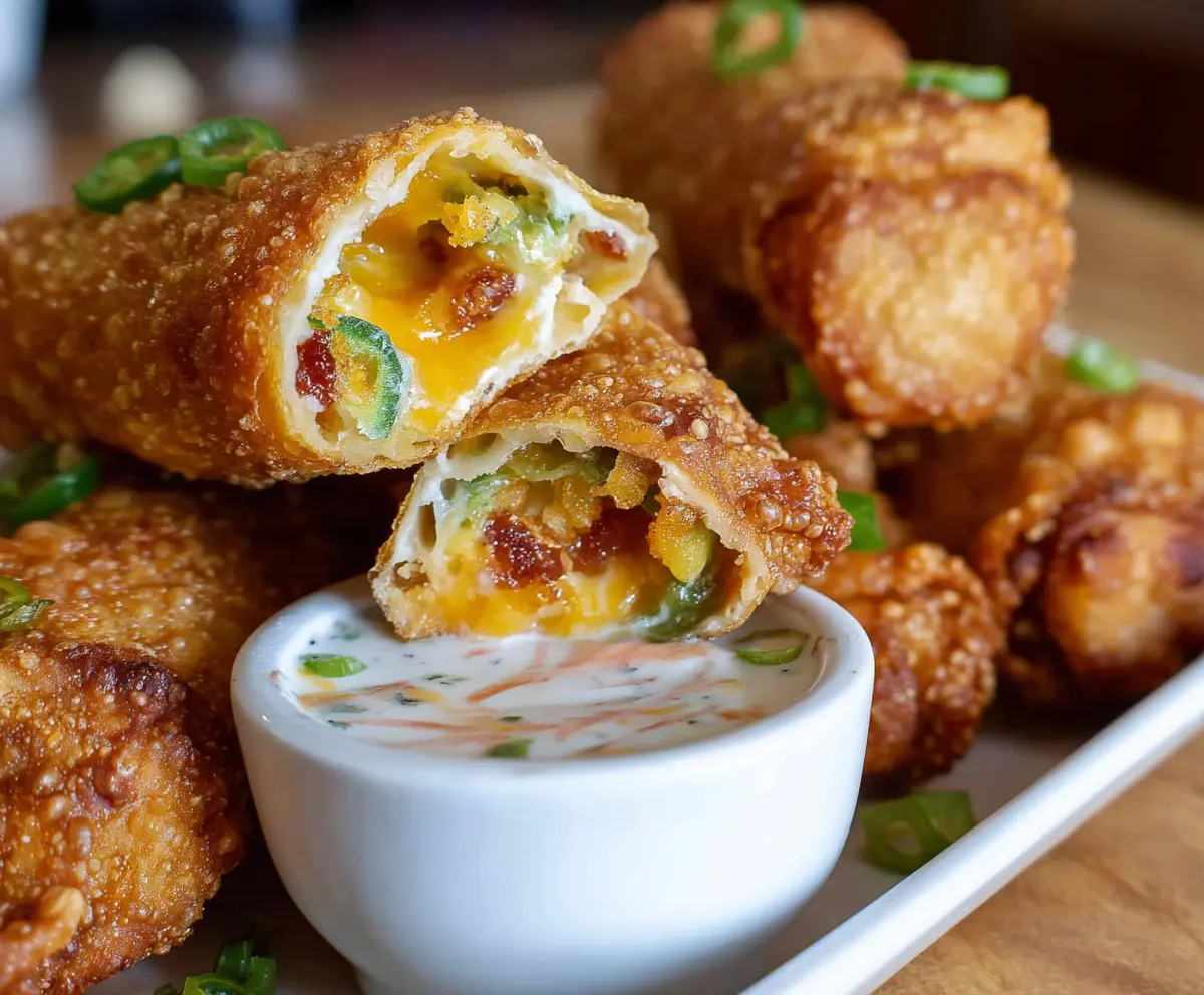 Mini Jalapeno Popper Egg Rolls