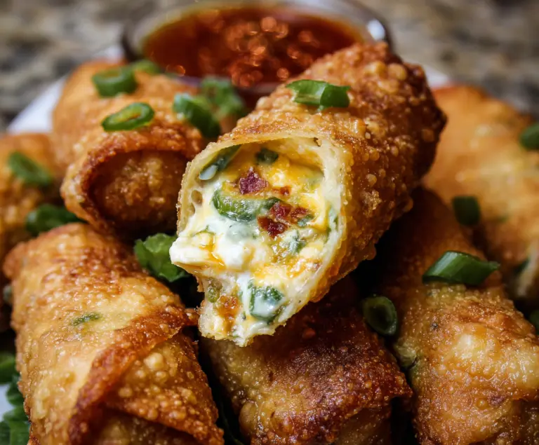 Finger Food Mini Jalapeno Popper Egg Rolls