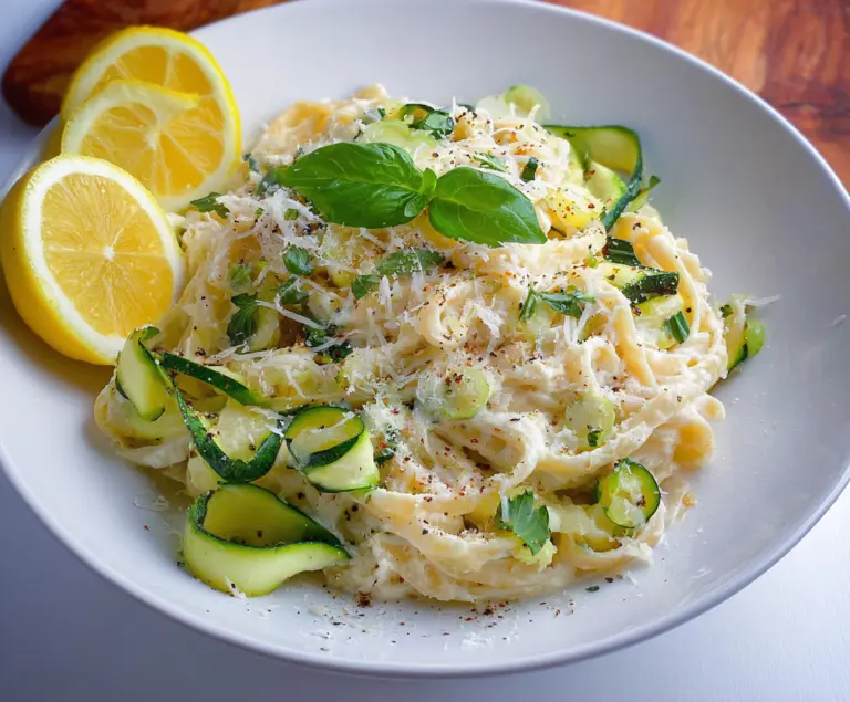 Lemon Ricotta Pasta with Zucchini Ribbons