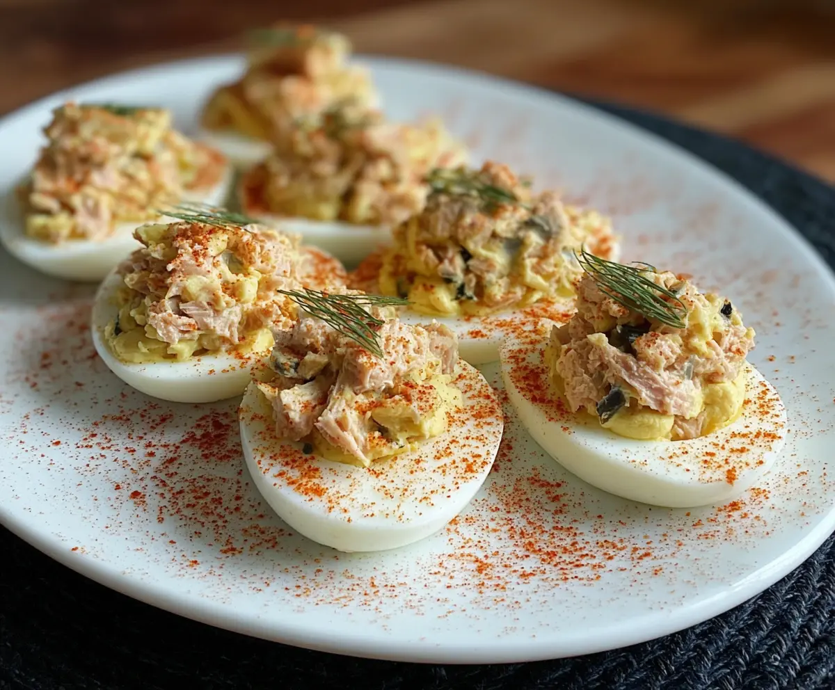 Easy Tuna Deviled Eggs Recipe